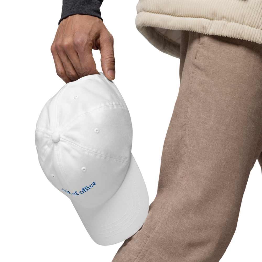 unisex cap: out of office