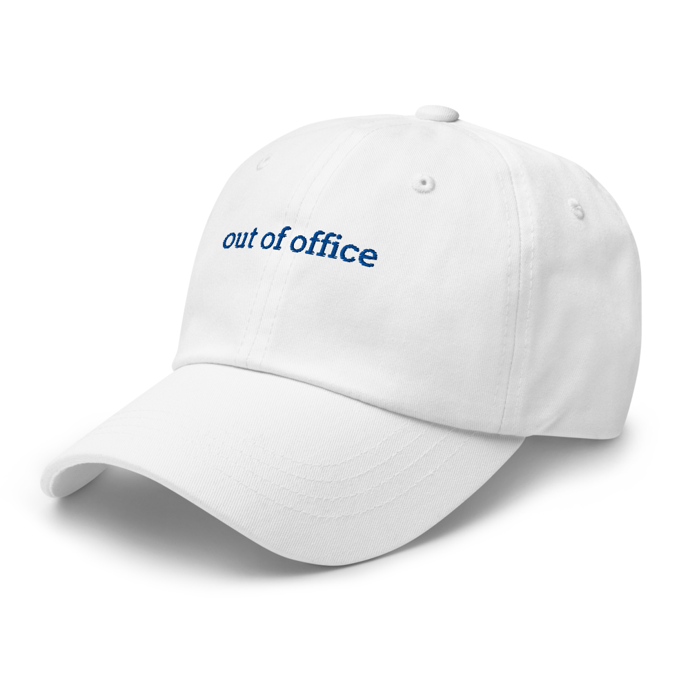 unisex cap: out of office