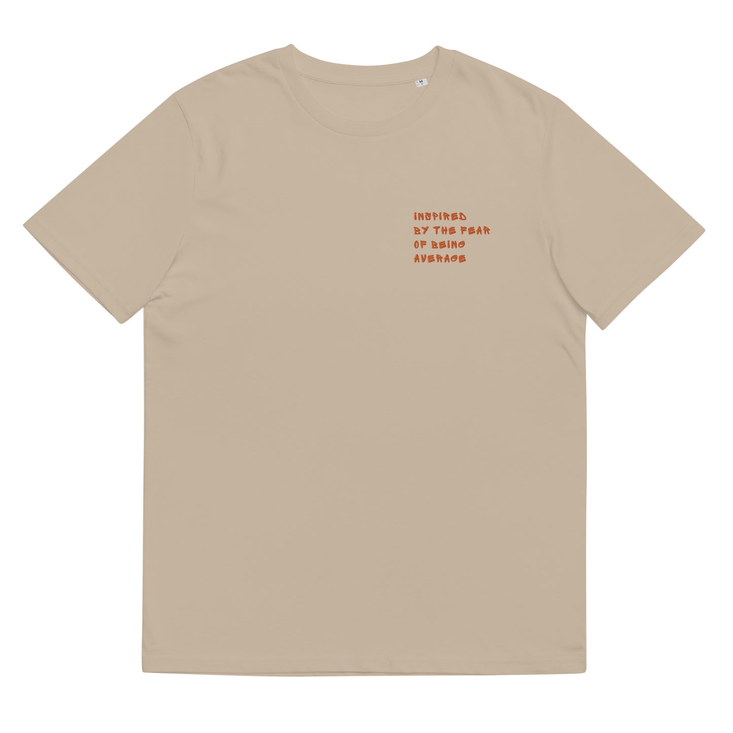 unisex organic cotton t-shirt: inspired by the fear