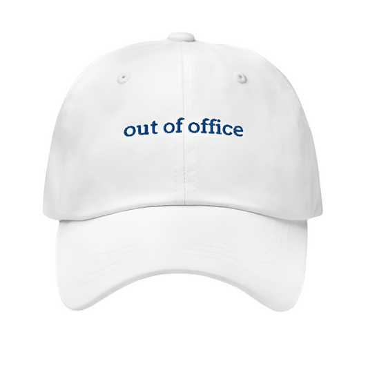 unisex cap: out of office