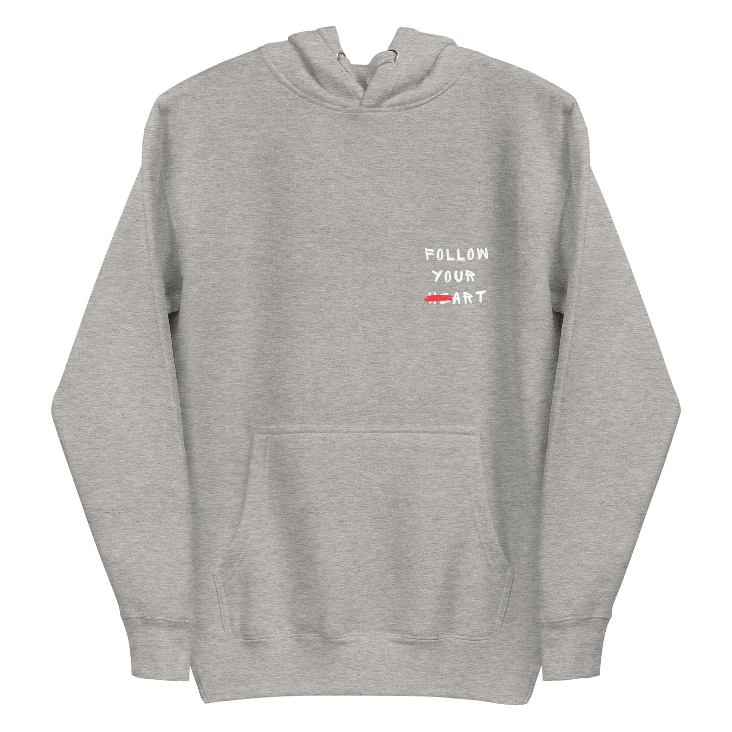 unisex hoodie: follow your art